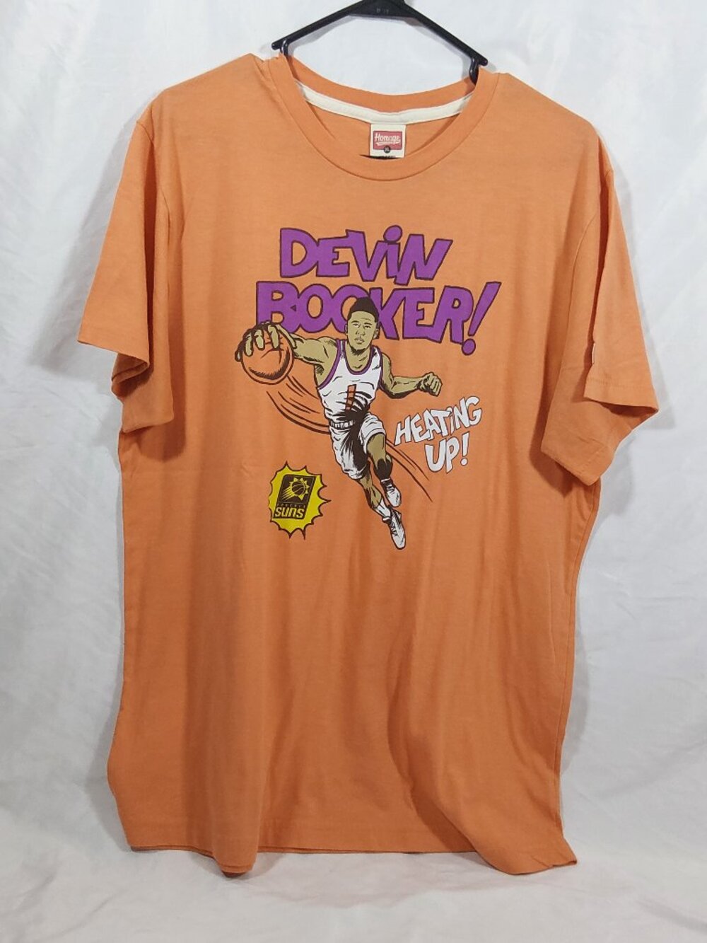 Devin Booker Phoenix Suns Homage XL T-Shirt - Orange